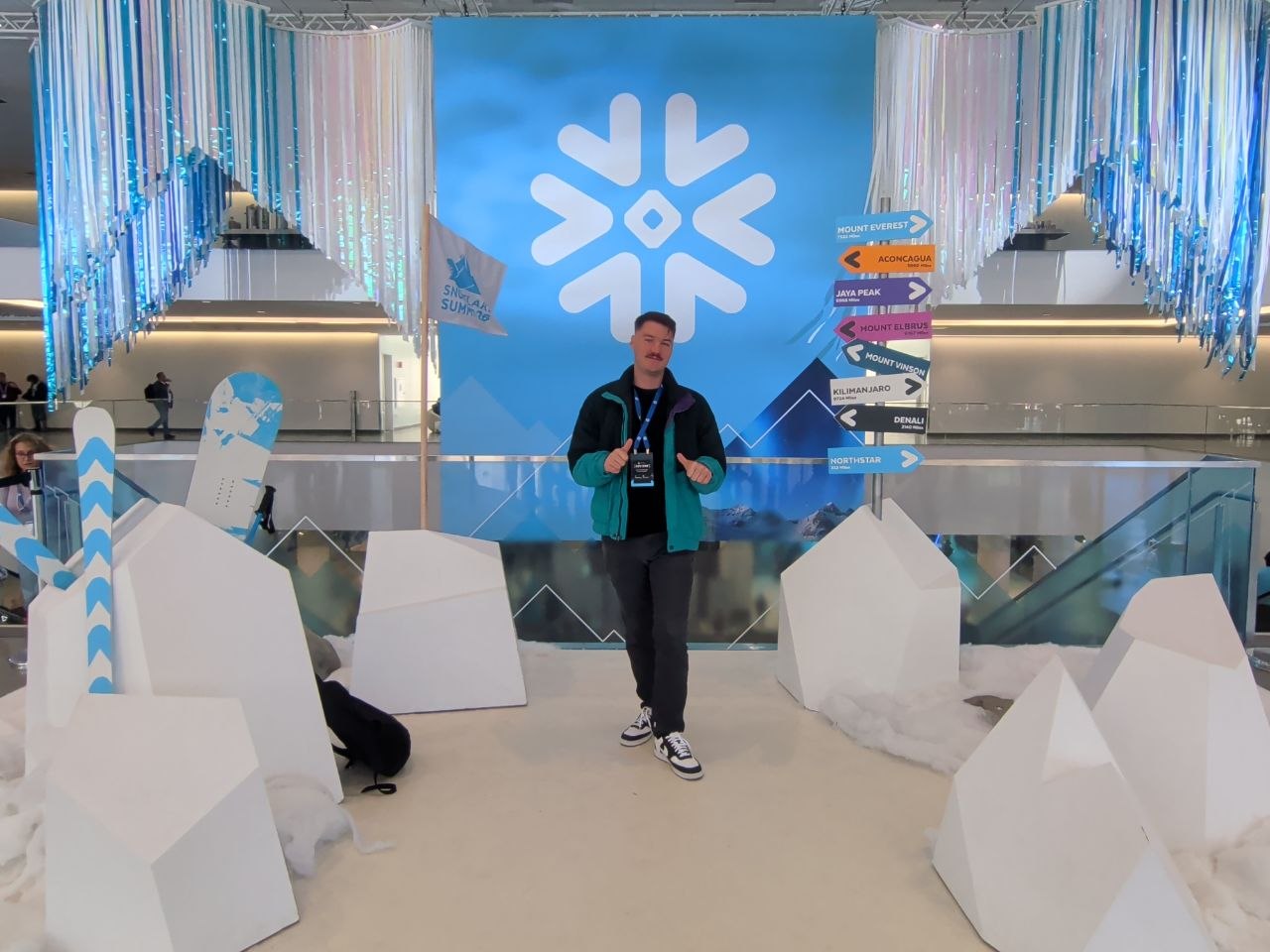 At the Snowflake Summit '26 backdrop