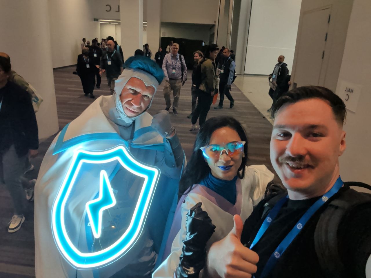 A good run-in on the floor — Hall C