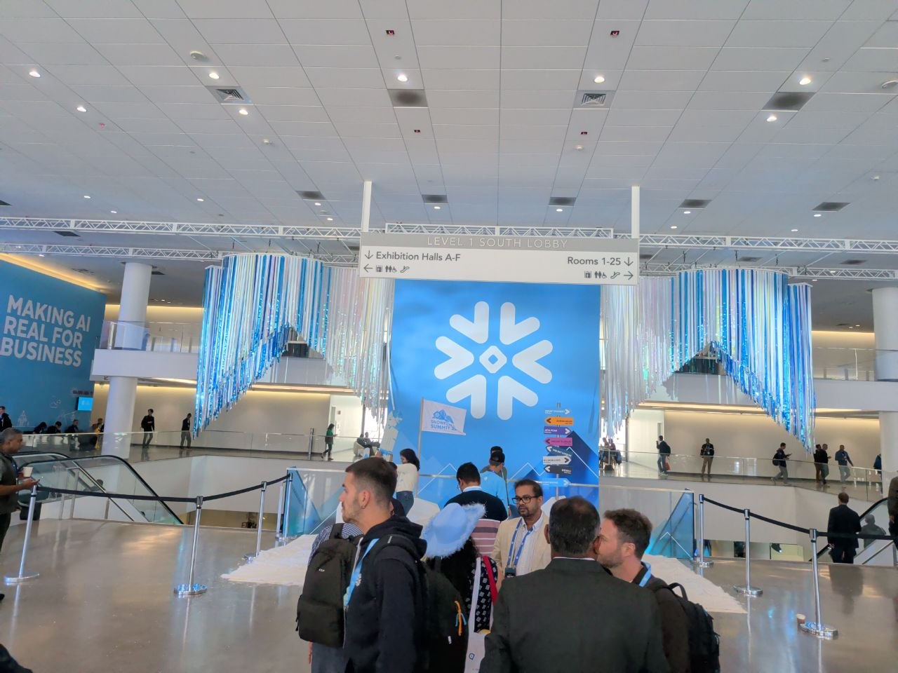Snowflake Summit '26 — Level 1 South Lobby, "Making AI Real for Business"