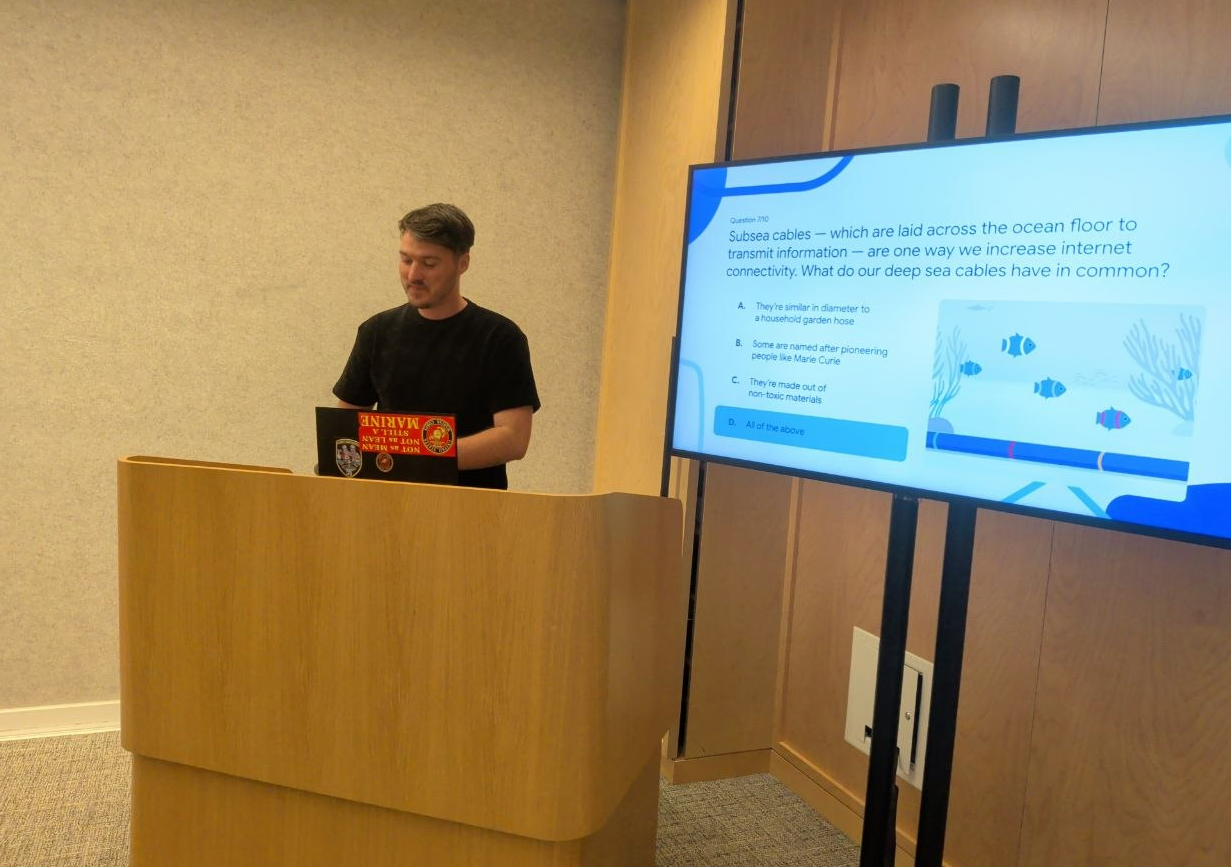 Chase presenting at Workshop #3